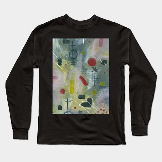 Art Acrylic artwork abstract Symbolic Long Sleeve T-Shirt by ArtFromK